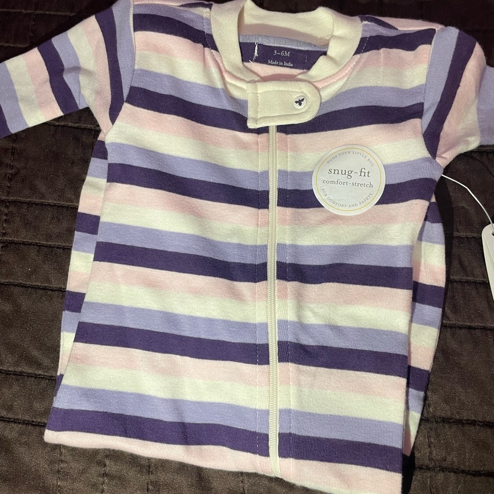 Burt’s bees baby sleep and play size 3-6 months NWT organic cotton